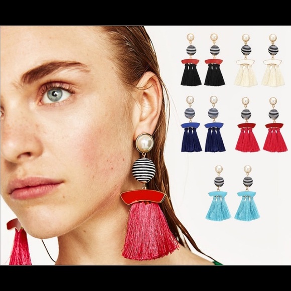 Fringe Tassel Earring - Picture 3 of 3